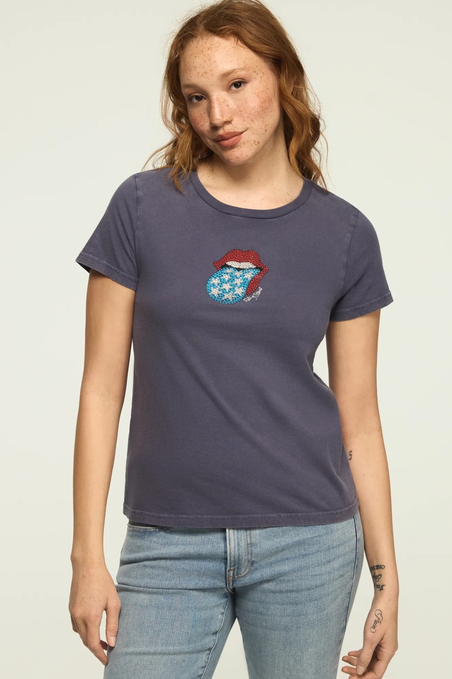 ROLLING STONES AMERICANA CLASSIC CREW — NIGHT SHADOW BLUE — image 1