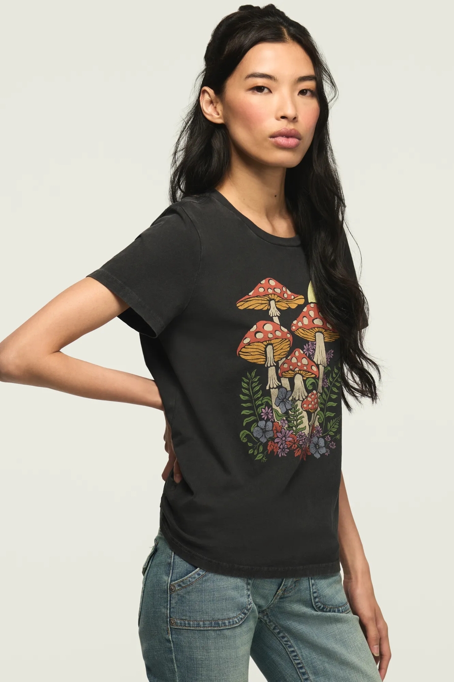 MIDNIGHT MUSHROOMS CLASSIC CREW — JET BLACK — image 4