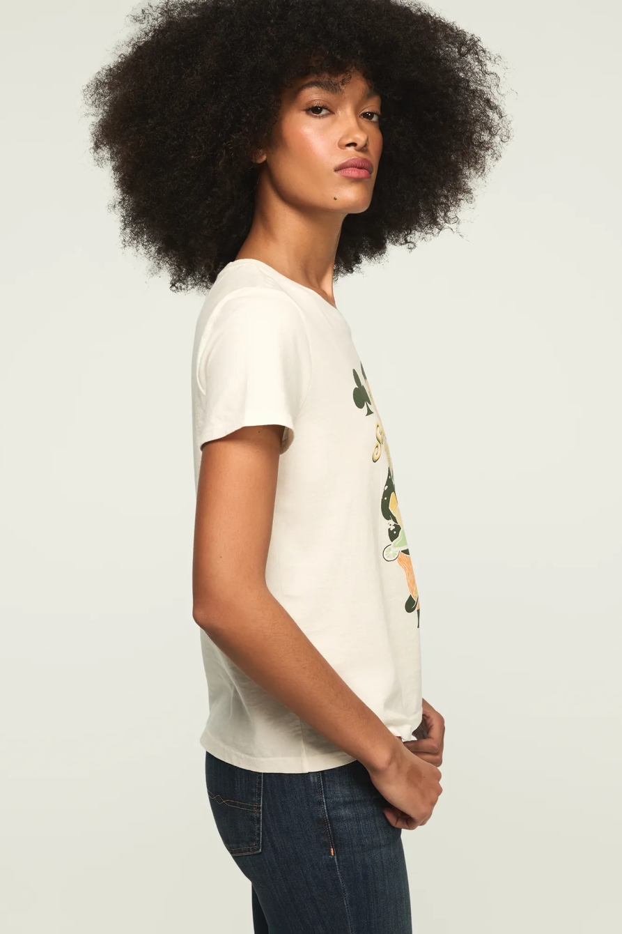 STAY LUCKY CARD CLASSIC CREW — GARDENIA — image 4