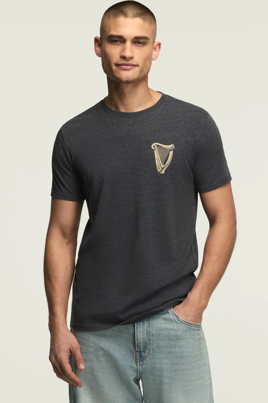 GUINNESS HARP TEE — JET BLACK — image 1