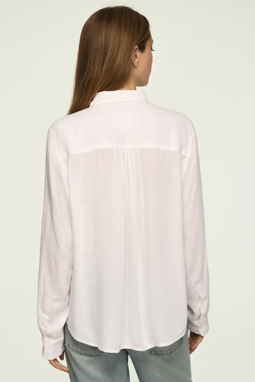 THE BOYFRIEND BUTTON-DOWN SHIRT — BRIGHT WHITE — image 3