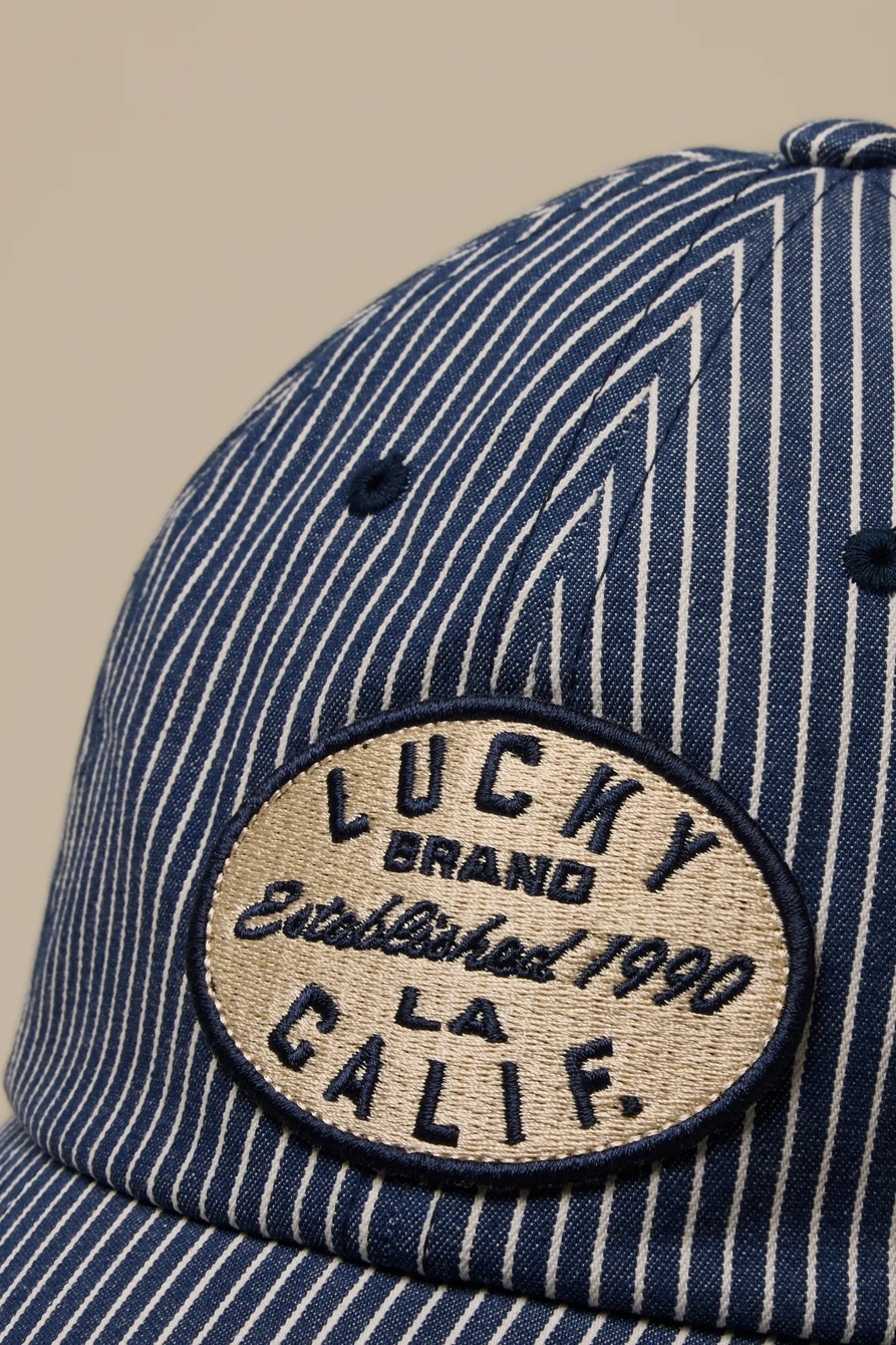 STRIPED LUCKY BASEBALL — BLUE WHITE STRIPE — image 3