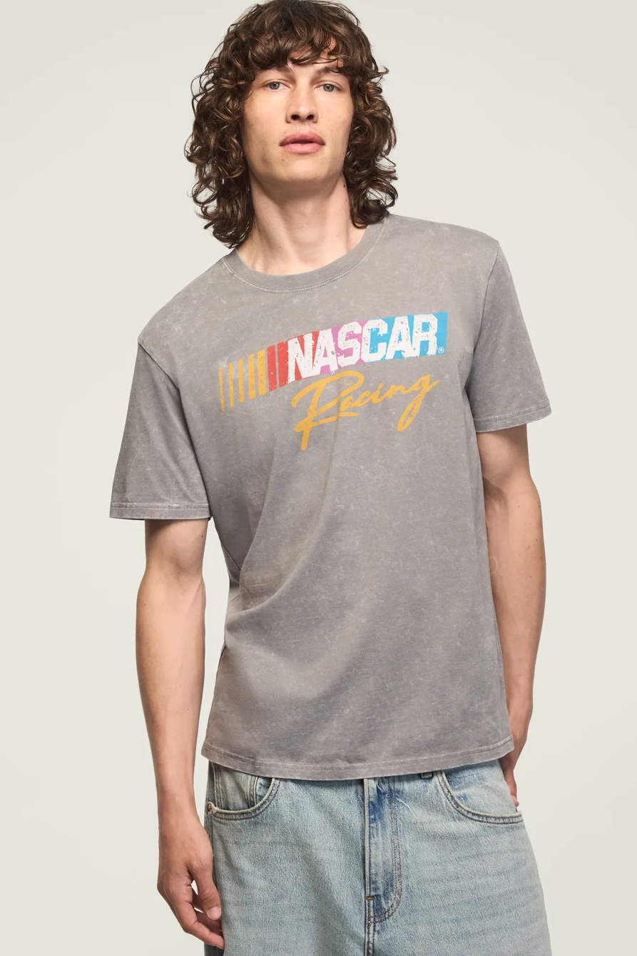 NASCAR RACING LOGO TEE — GRAY — image 1