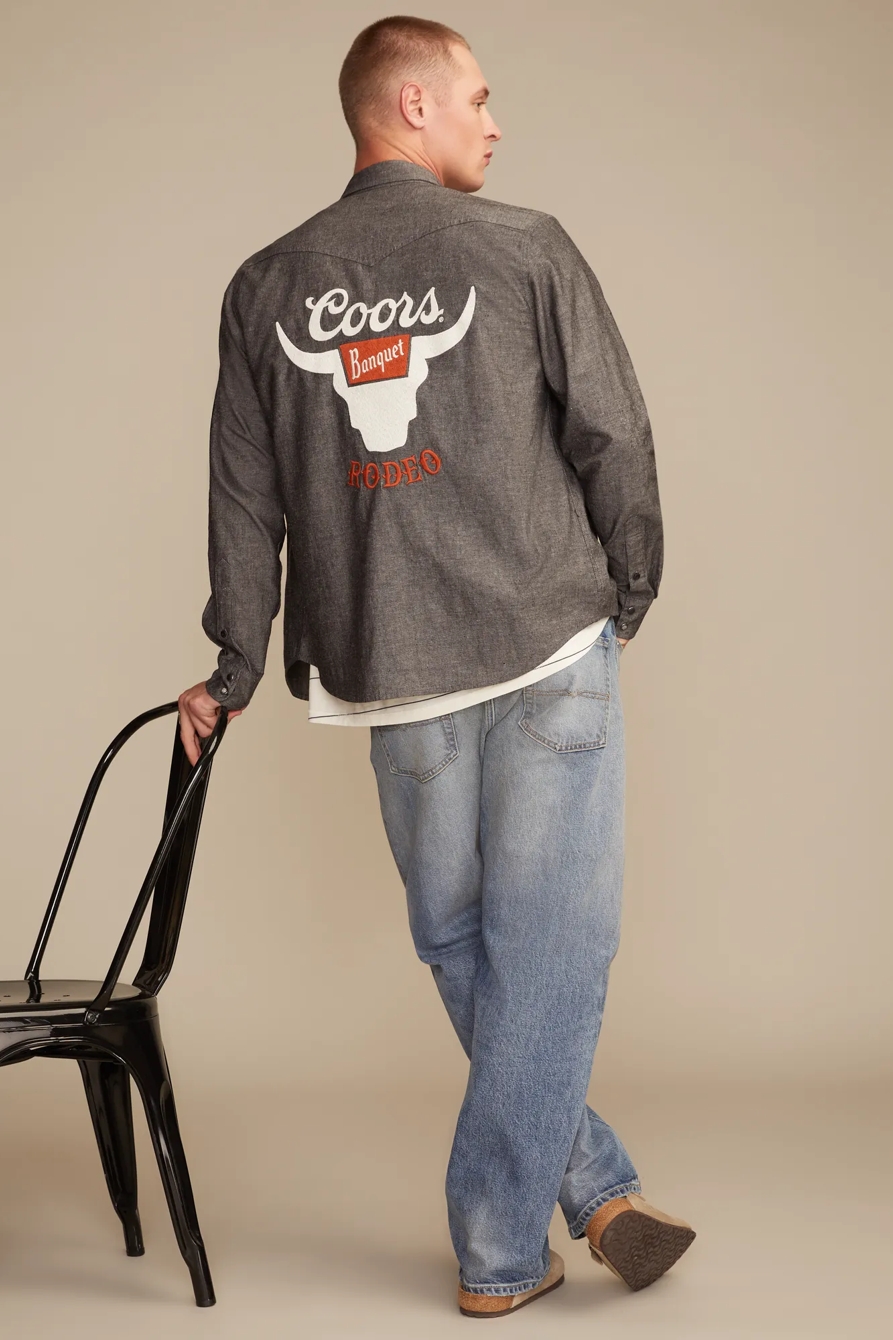 COORS RODEO WESTERN SHIRT — #001 BLACK — image 6