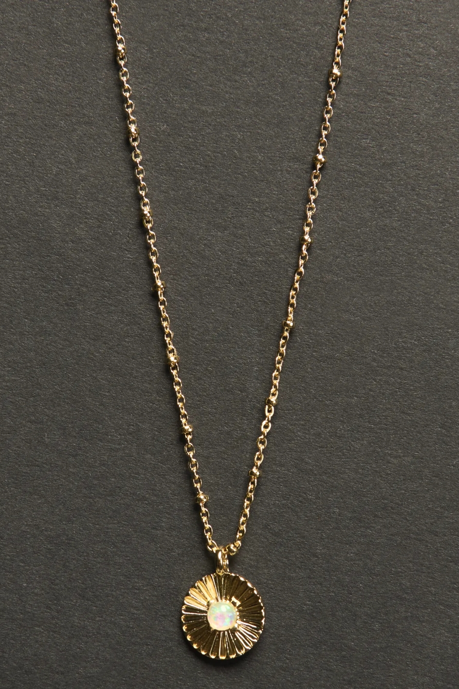 Chain Charm Necklace — ANTIQUE GOLD — image 1