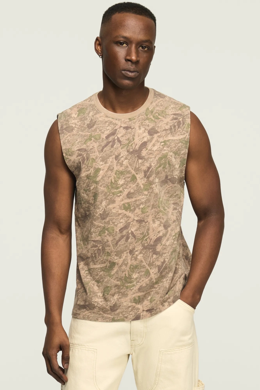 CAMO MUSCLE TANK — CAMO (ARMY COLORS) — image 1