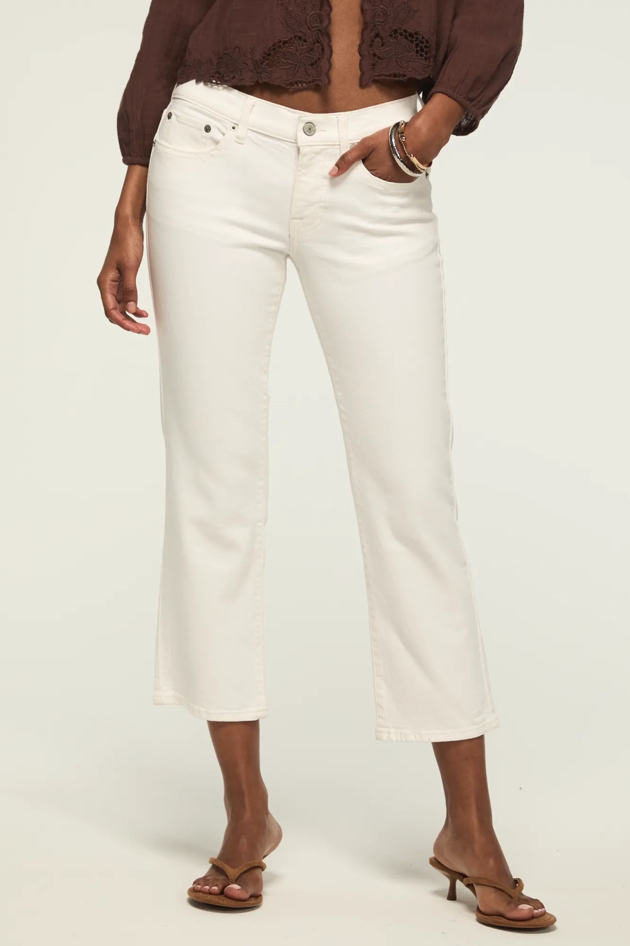 Mid Rise Sweet Crop — CLOUDY DAYS WASH — image 2