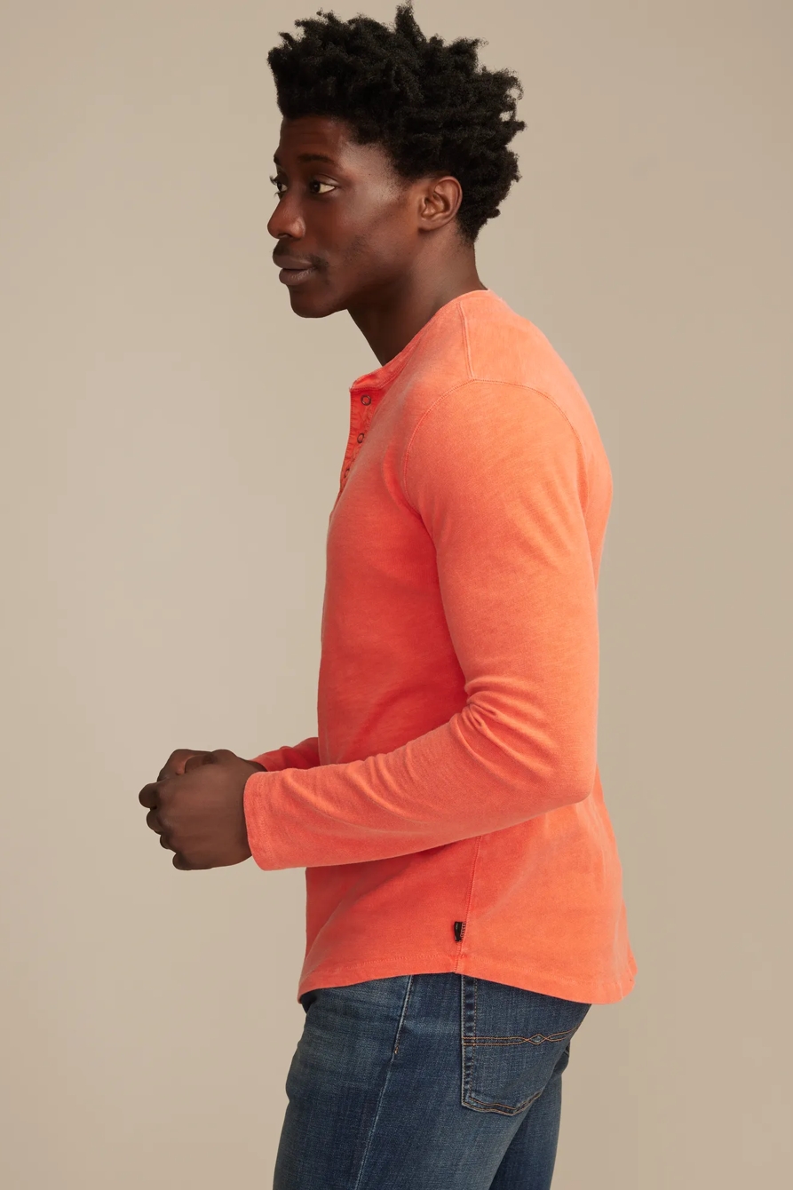 LONG SLEEVE WEEKEND SLUB HENLEY — Fiesta — image 4