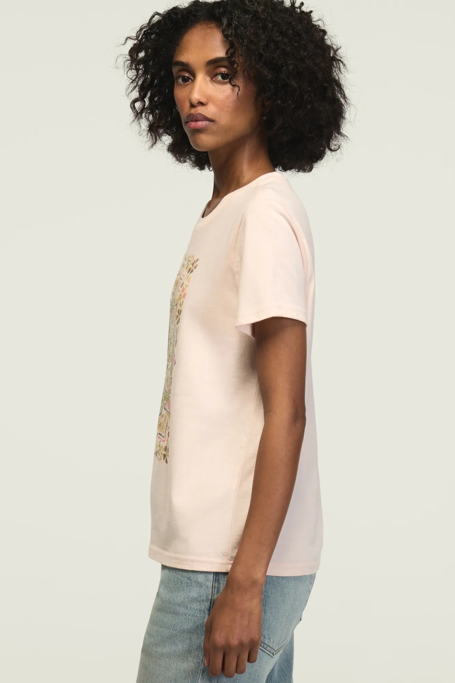 EMBELLISHED MANDALA CLASSIC CREW — CLOUD PINK — image 4