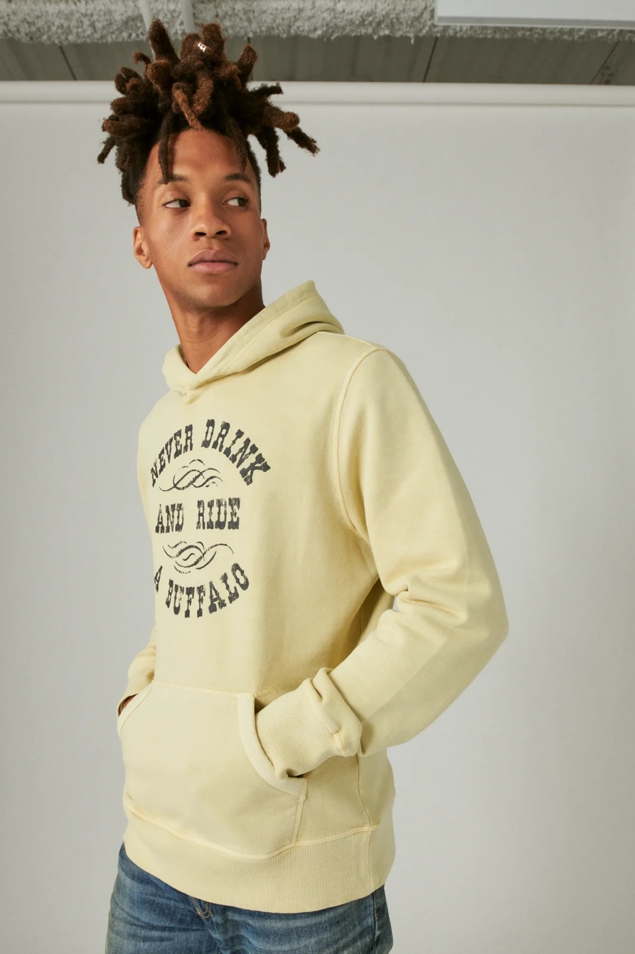YELLOWSTONE NEVER DRINK HOODIE — OYSTER GRAY — image 2