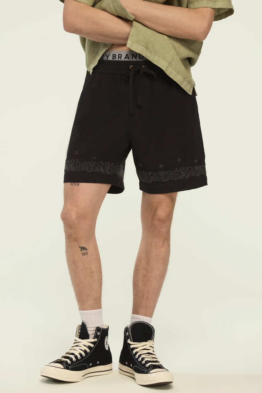 7" BANDANA SHORT" — CAVIAR — image 5