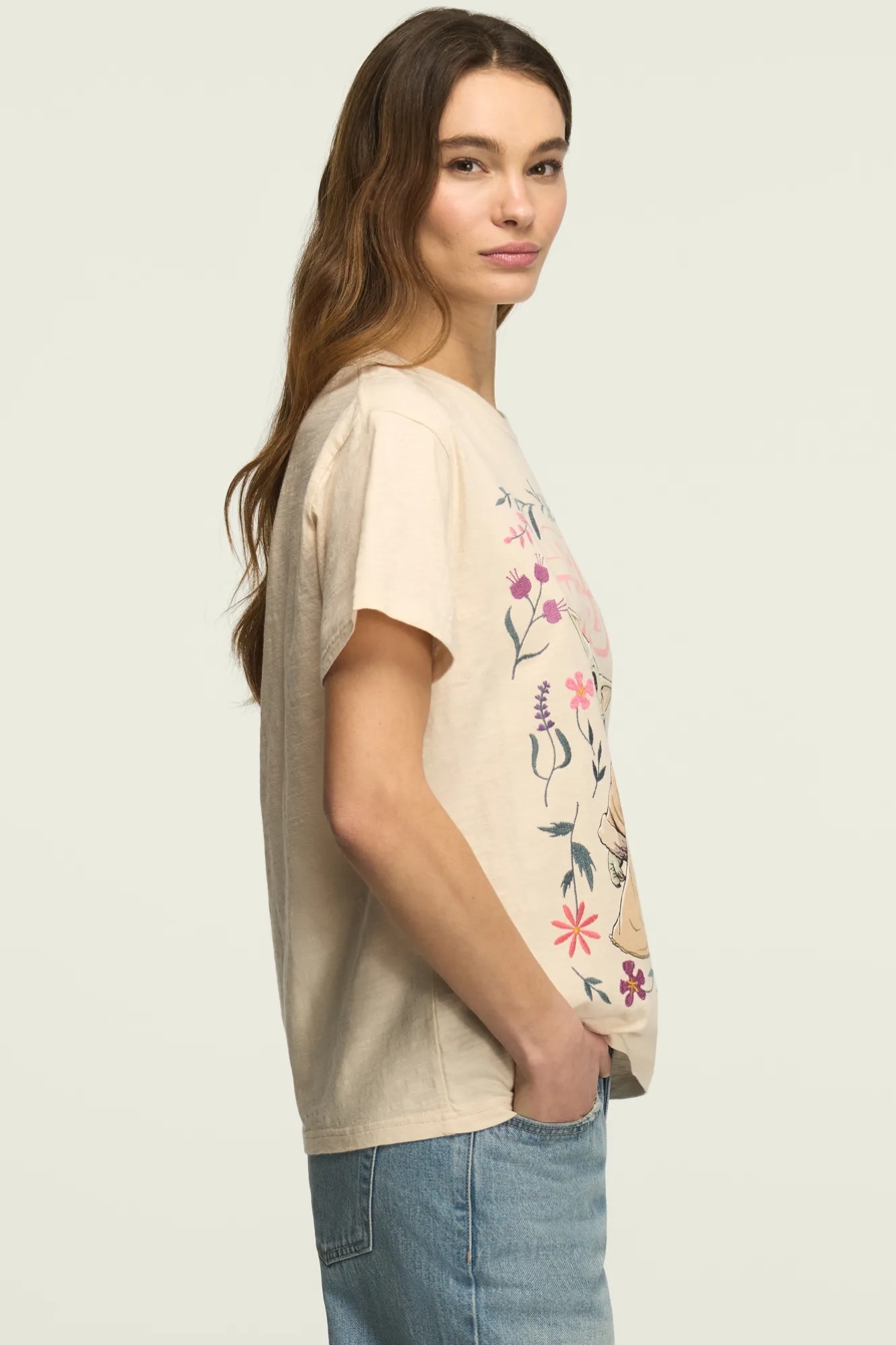 STAR WARS FLORAL GROGU BOYFRIEND TEE — CLOUDY DAYS WASH — image 4