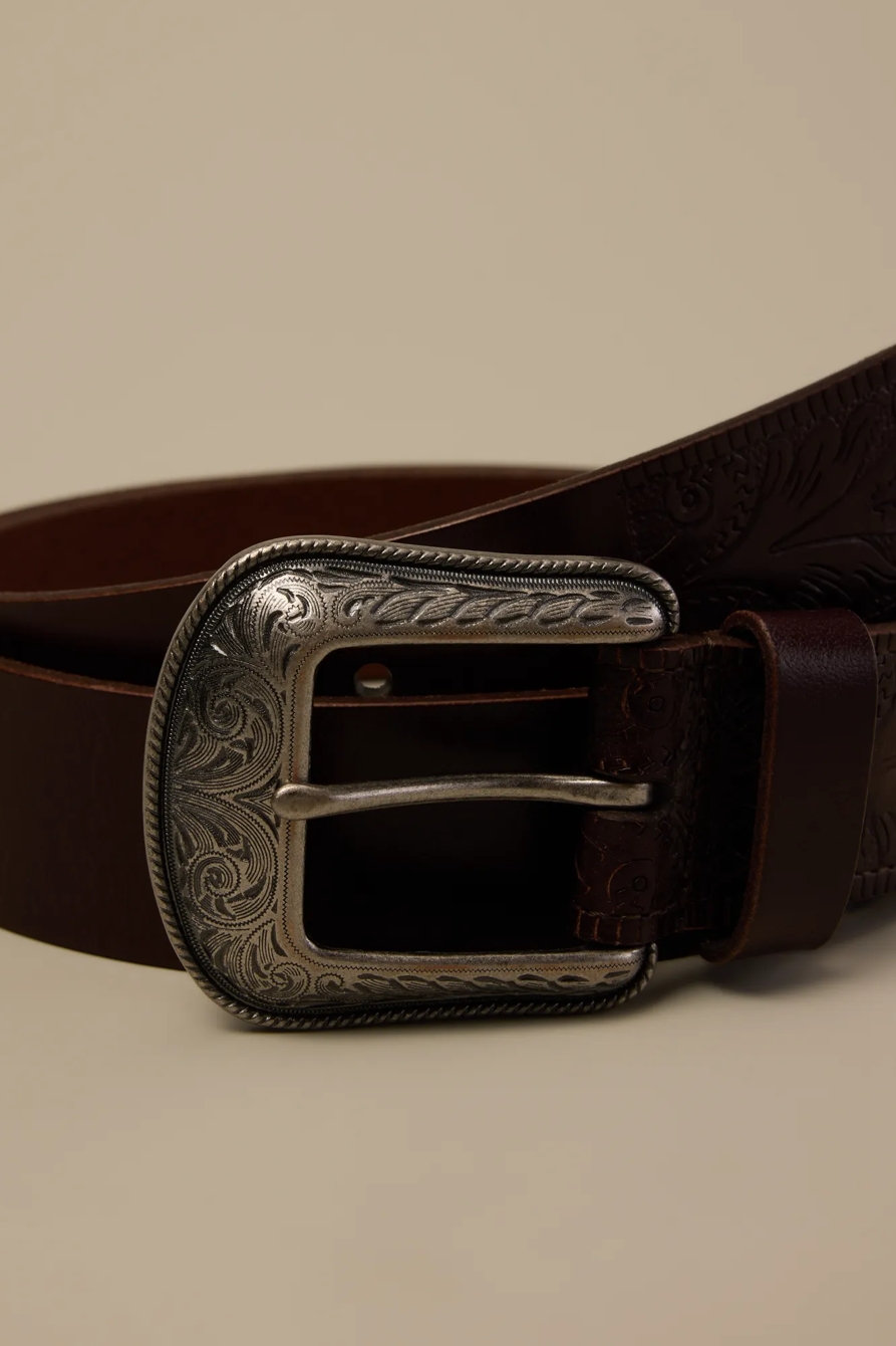 WESTERN JEAN BELT — BROWN — image 3