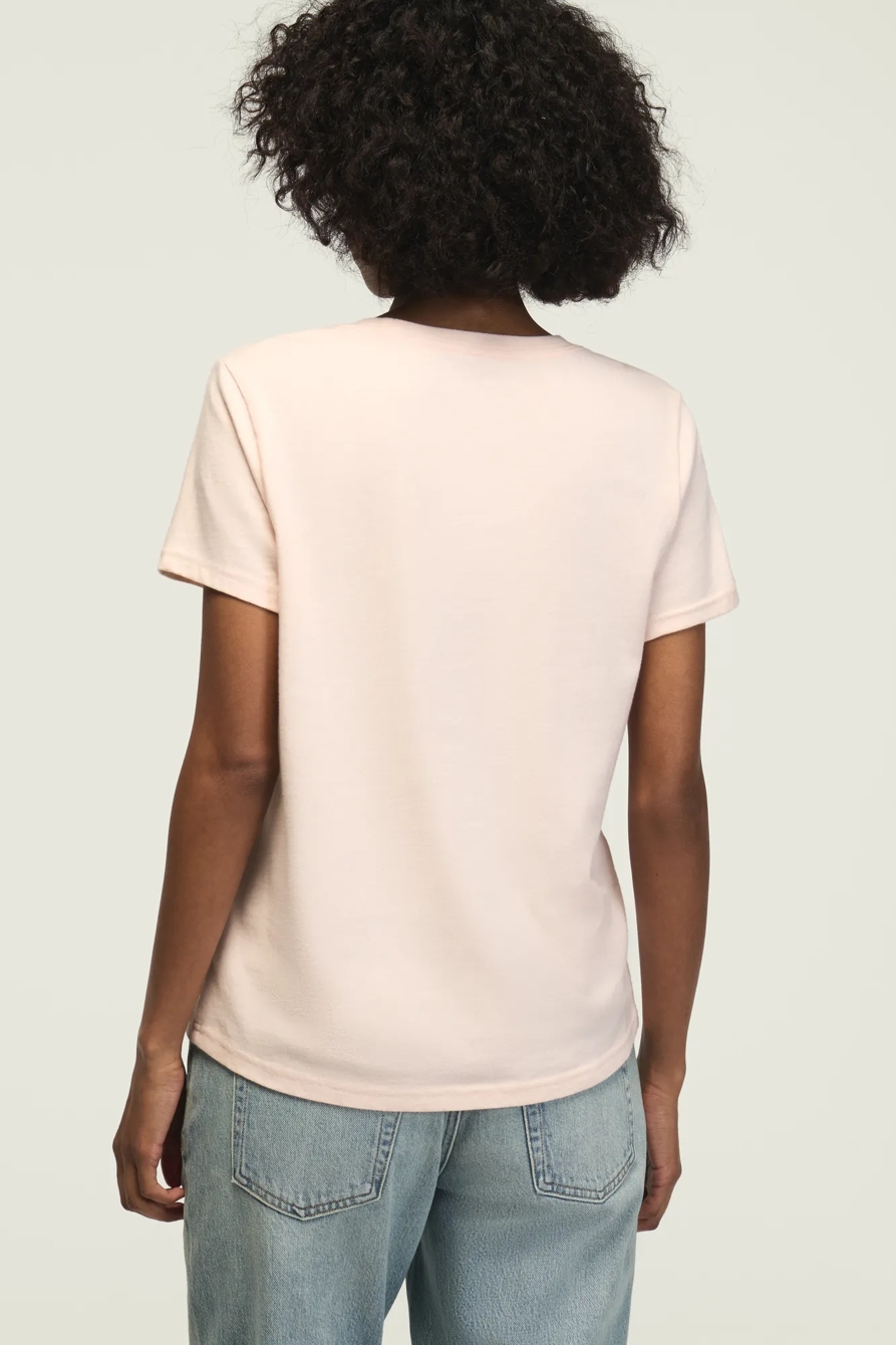 EMBELLISHED MANDALA CLASSIC CREW — CLOUD PINK — image 3