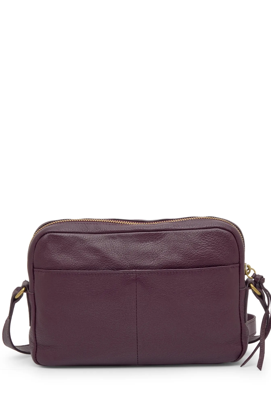 LANI VEGAN LEATHER CROSSBODY — BLACK CHERRY — image 2