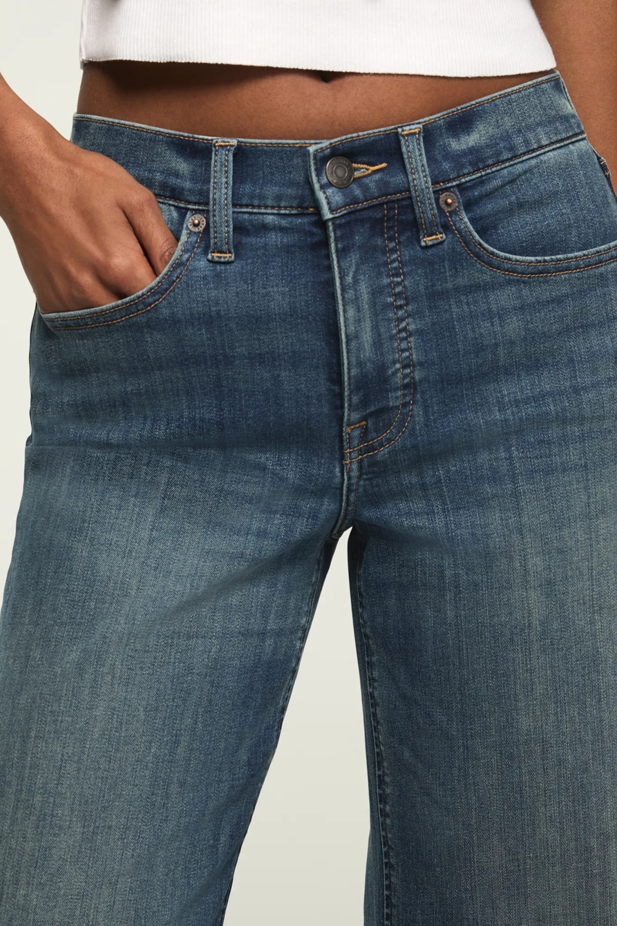 HIGH RISE STEVIE WIDE LEG — BLUE BABY WASH — image 6