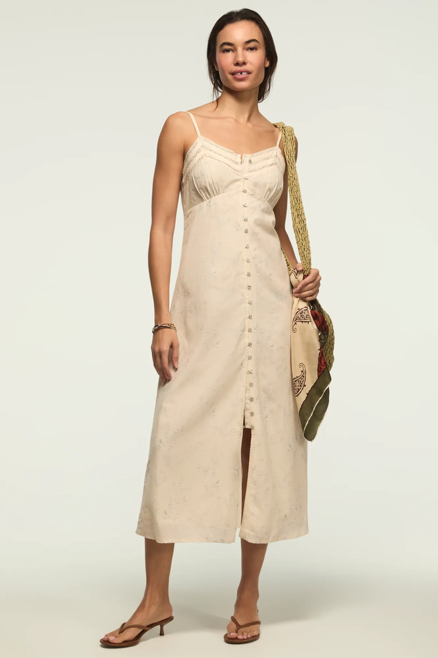 FESTIVAL LACE TRIMMED SLIP DRESS — CREAM MULTI — image 7