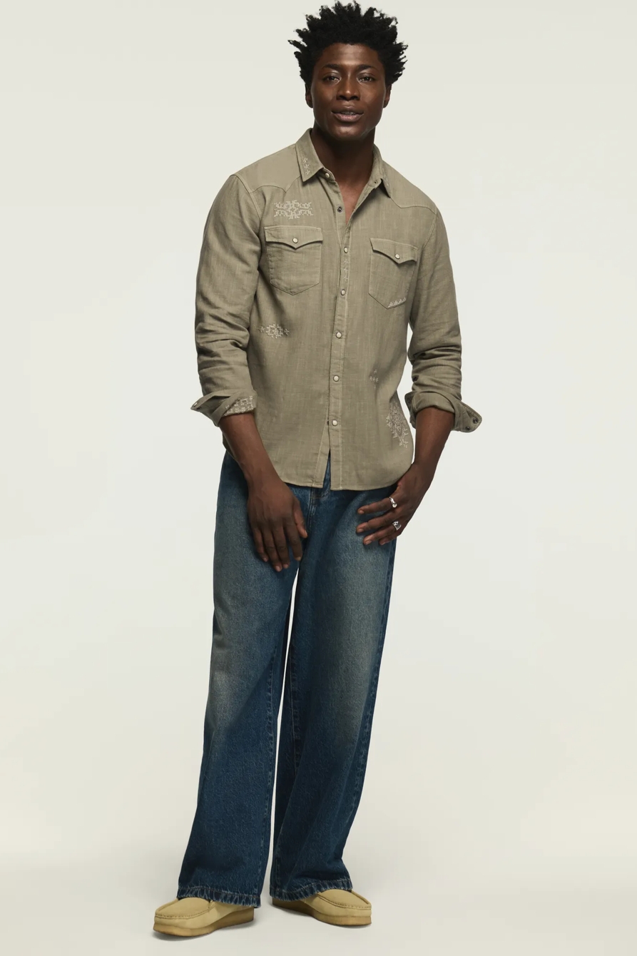 EMBROIDERED WESTERN SHIRT — OVERLAND TREK — image 2