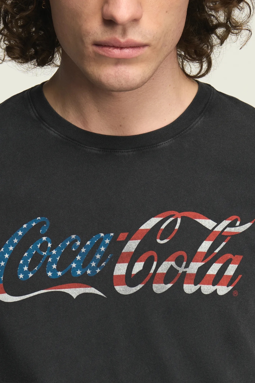 COCA-COLA LOGO TEE — MOONLESS NIGHT — image 2