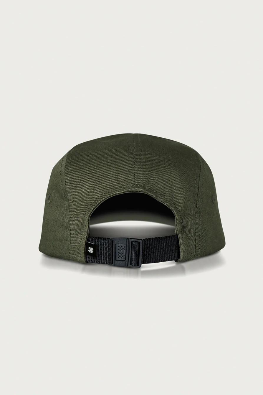 Lucky Embroidered 5 Panel Hat — LIGHT GREEN — image 2
