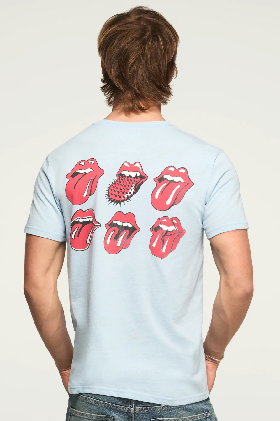 ROLLING STONES TONGUES TEE — CERULEAN — image 1