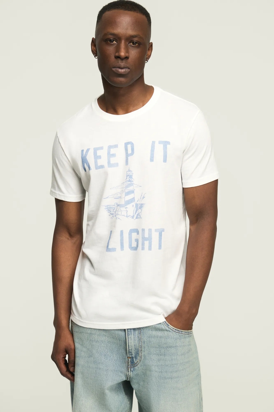 LIGHT HOUSE TEE — BRIGHT WHITE — image 1