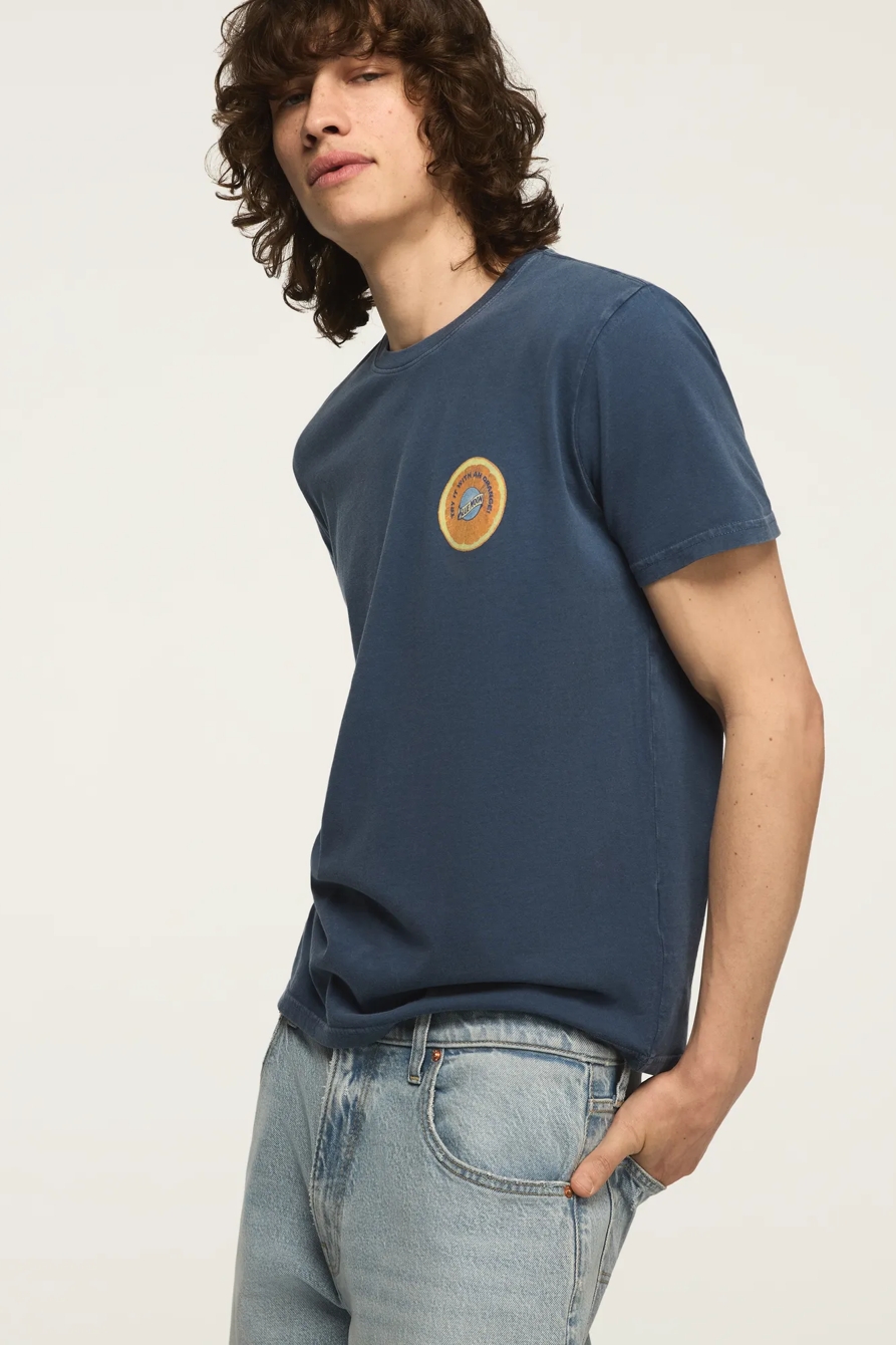 BLUE MOON ORANGE TEE — DARK DENIM — image 4