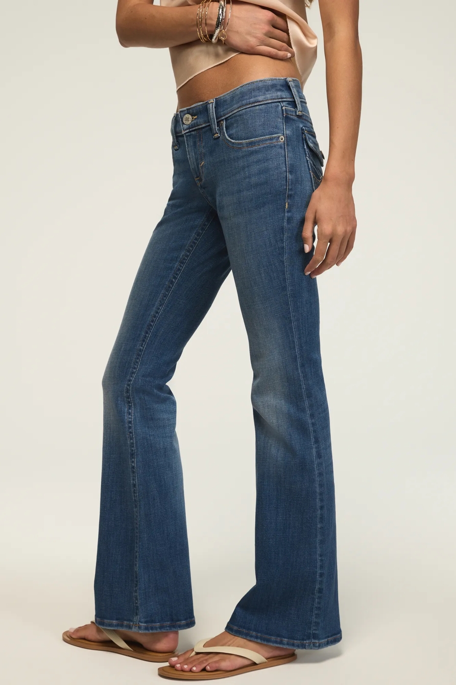 LUCKY LEGEND LOW RISE FLARE — DANCE PARTY WASH — image 5