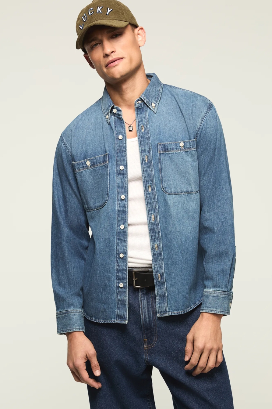 DENIM UTILITY SHIRT — MESA — image 1