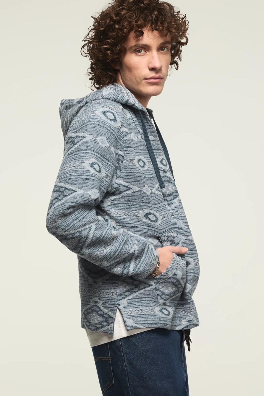 WOVEN JACQUARD BAJA — BLUE MULTI — image 4