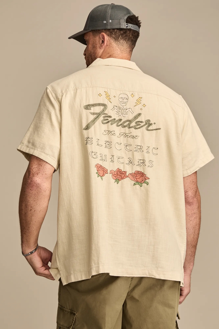 BIG & TALL FENDER CLUB SHORT SLEEVE SHIRT — TIDAL FOAM — image 5