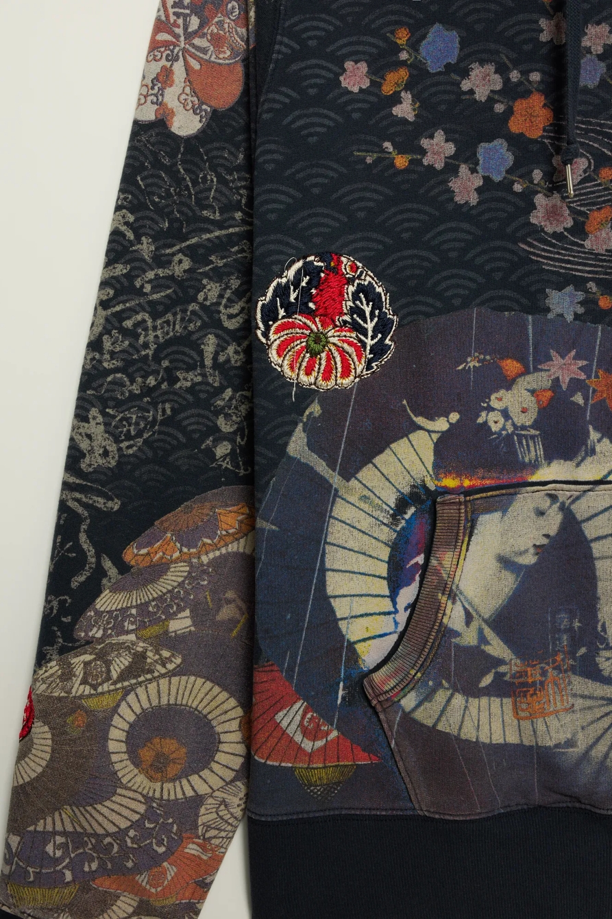 Lucky Brand Vintage Y2K Full Zip Hoodie — NAVY MULTI — image 4