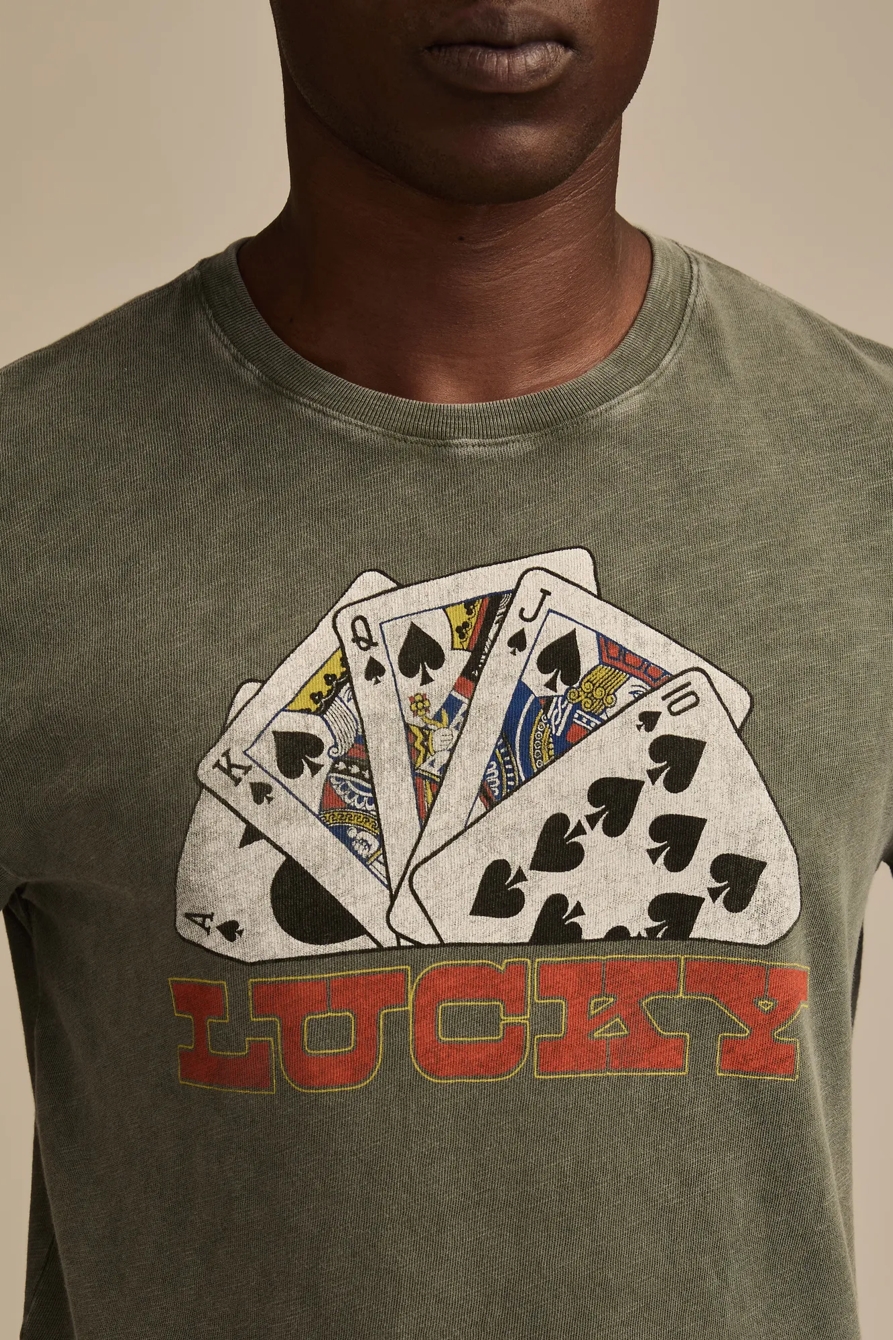 LUCKY POKER ROOM TEE — BEETLE — image 2