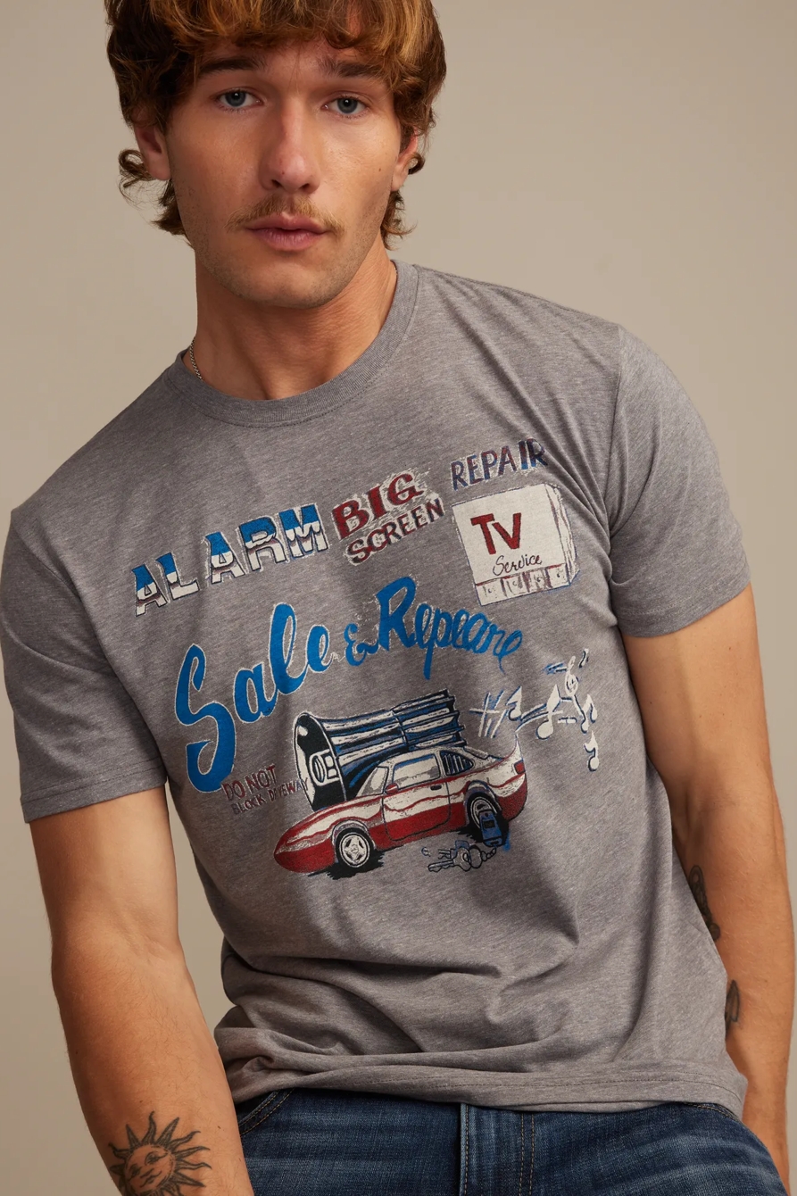 CAR SALES AND REPAIR TEE — HEATHER GREY — image 1