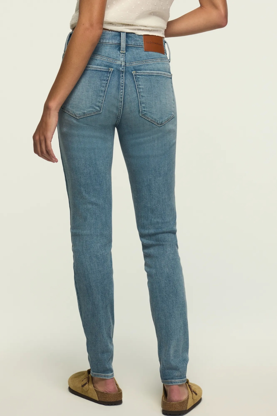 HIGH RISE BRIDGETTE SKINNY — HERE WE GO INDIGO WASH — image 3