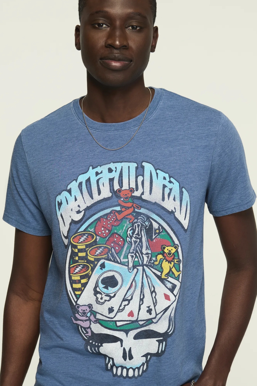 GRATEFUL DEAD POKER TEE — TRUE NAVY — image 2