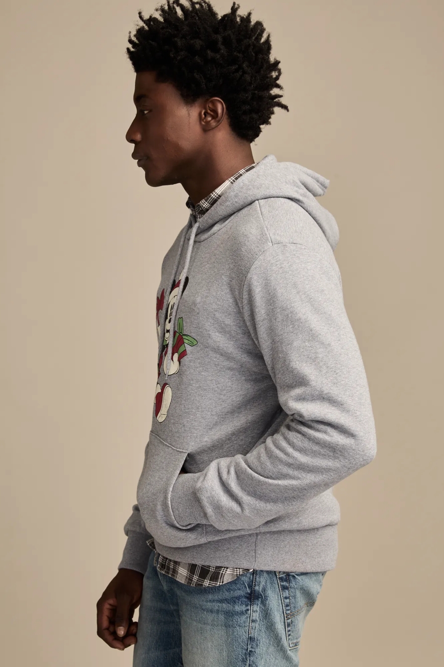 MICKEY GIFT HOODIE — MEDIUM HEATHER GREY — image 4