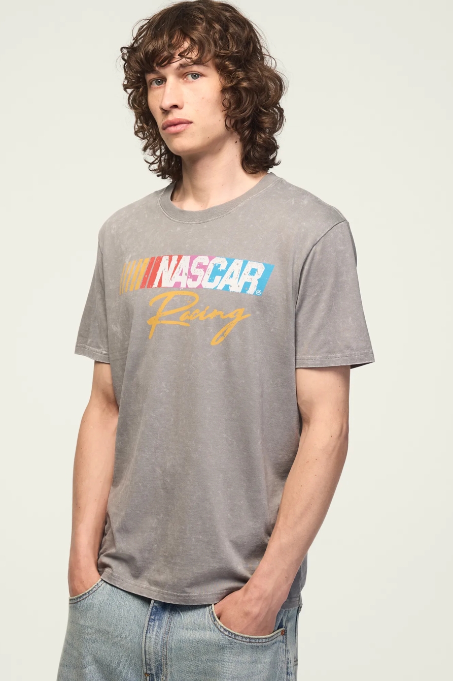 NASCAR RACING LOGO TEE — GRAY — image 4