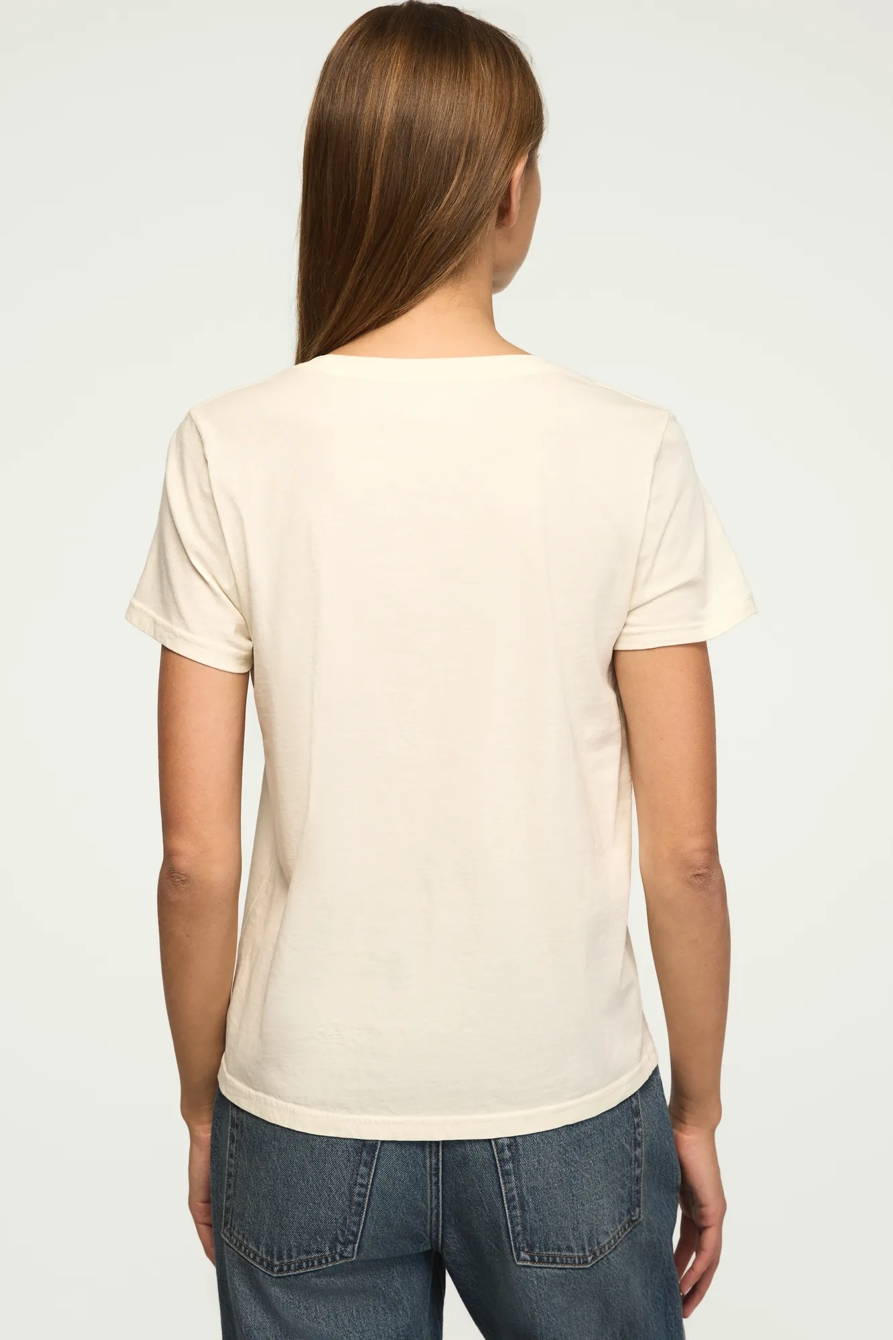 LUCKY EMBELLISHED CLASSIC CREW — CANOLI CREAM — image 3