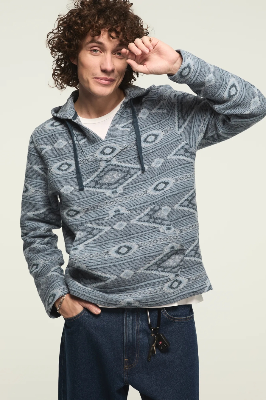 WOVEN JACQUARD BAJA — BLUE MULTI — image 1