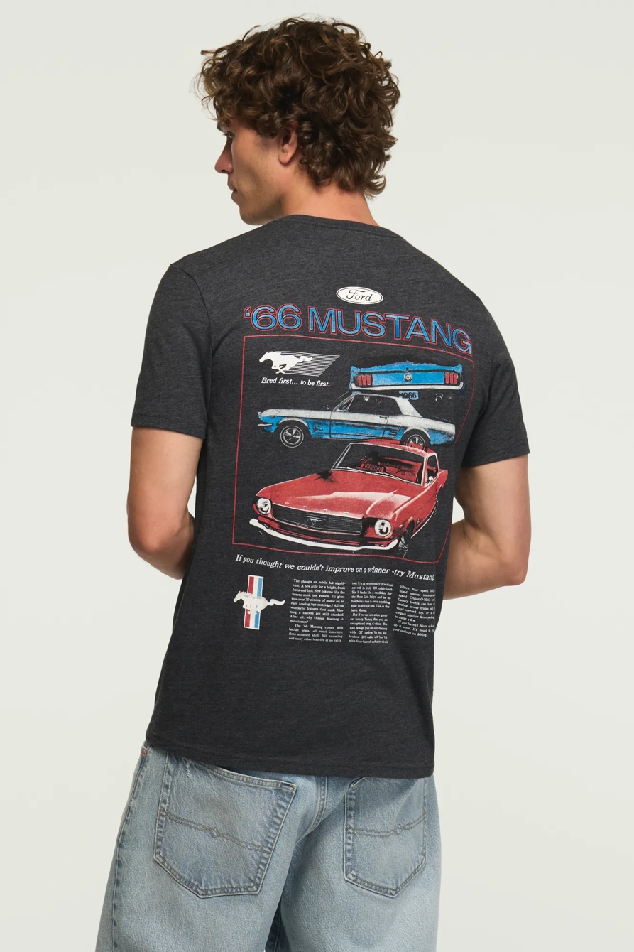 FORD MUSTANG TEE — JET BLACK — image 1