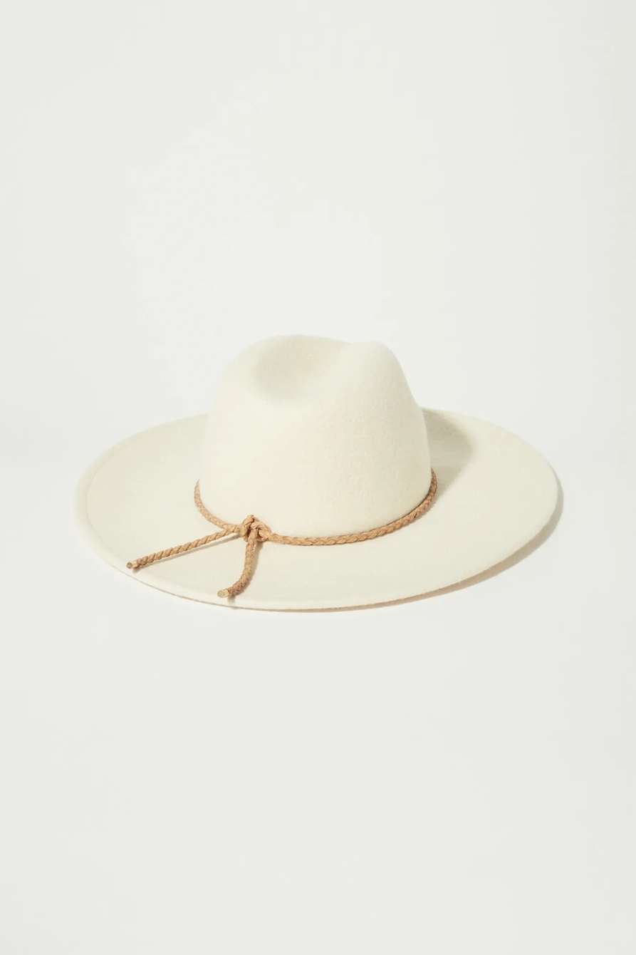 CREAM LEATHER BRAIDED RANGER — NATURAL — image 2