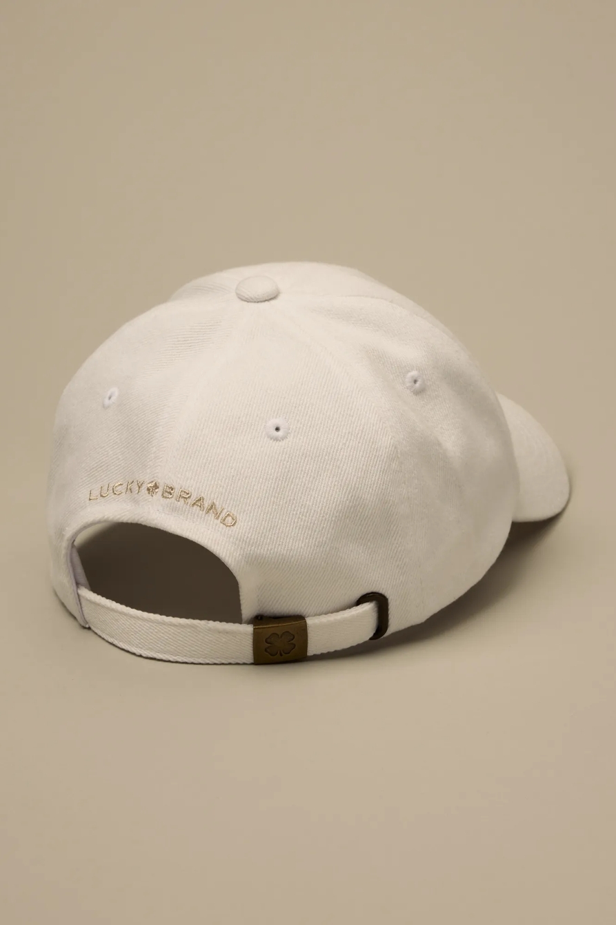 LUCKY CLOVER FLAG HAT — WHITE — image 3