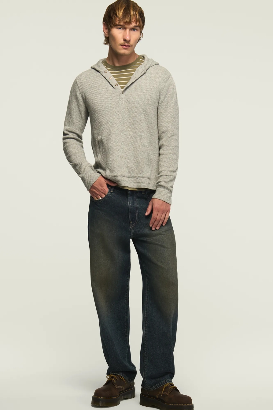 BIRDSEYE THERMAL HOODLEY — HEATHER GREY — image 5