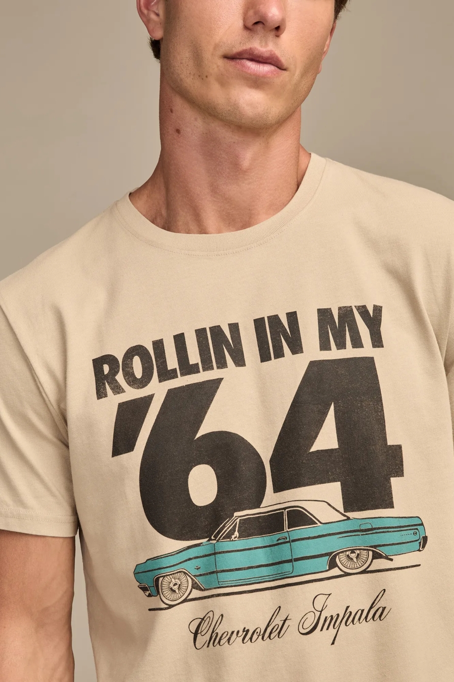 64 CHEVY IMPALA TEE — FEATHER GRAY — image 2