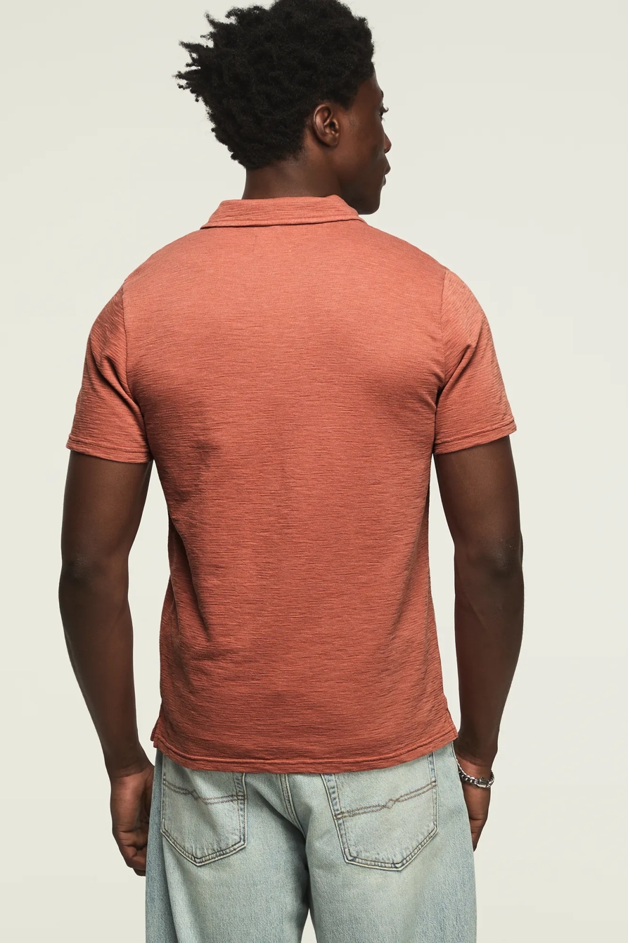 JACQUARD SLUB JERSEY SHIRT — COWHIDE — image 3