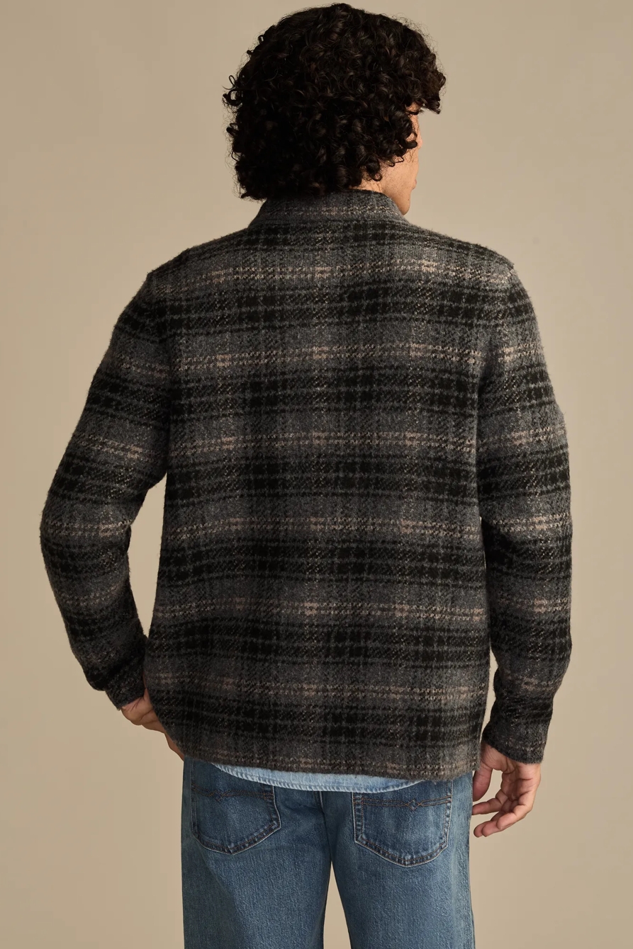 PLAID BUTTON DOWN — DARK BLACK MUTLI — image 3