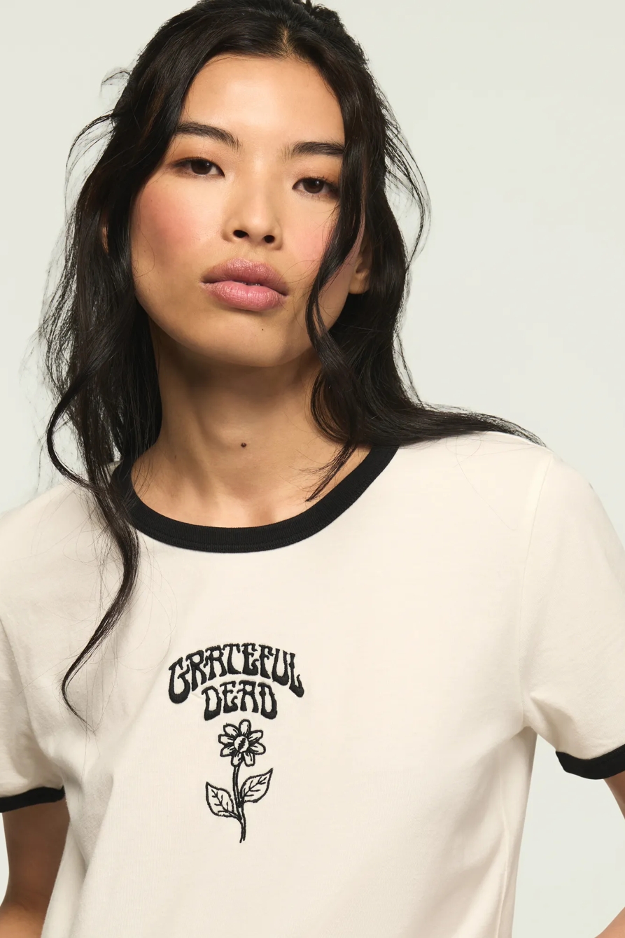 GRATEFUL DEAD FLOWER CLASSIC CREW — GARDENIA — image 2