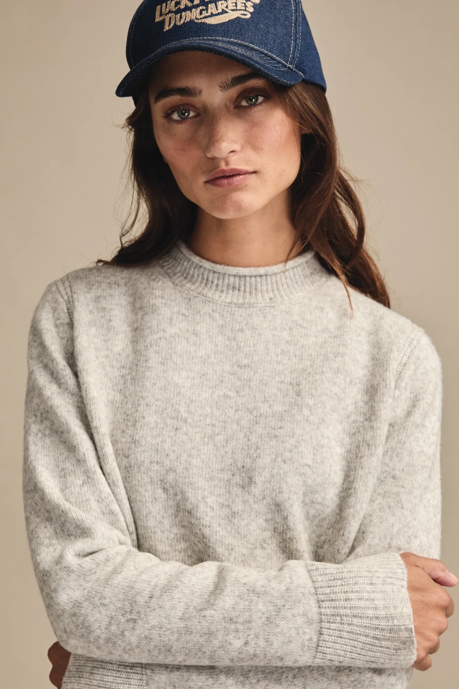 ROLL NECK PULLOVER — LIGHT HEATHER GRAY — image 1