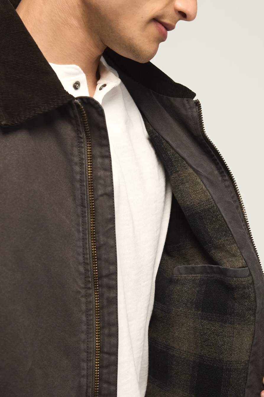CANVAS BARN JACKET — RAVEN — image 6